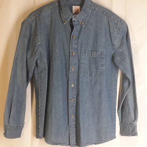 Open Trails Mens Denim shirt Sz M very nice